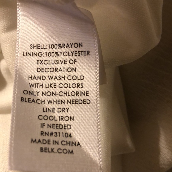 New Directions sleeveless dress with crocheted bodice; free flowing lightweight - Picture 7 of 7